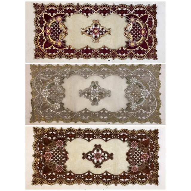 Taplak Meja Tamu Kaca Segi 40x85cm (A YL 121859)