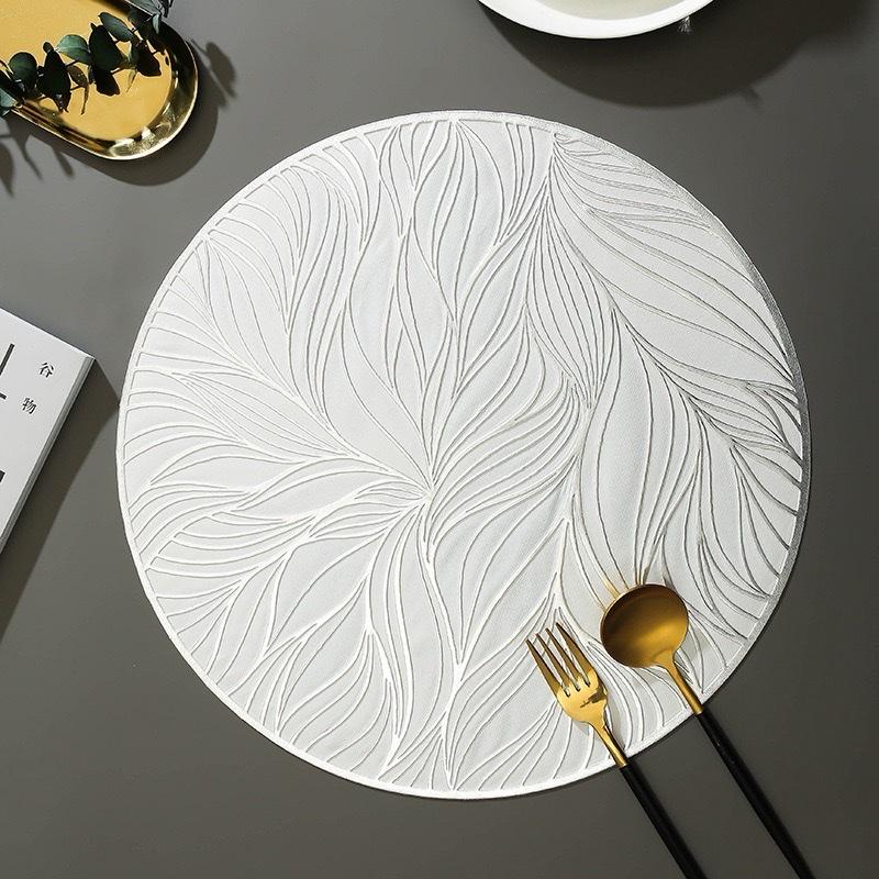 Placemat Waterproof Aesthetic | Tatakan Piring Anti Noda | Table Mat Elegant | Alas Meja Makan