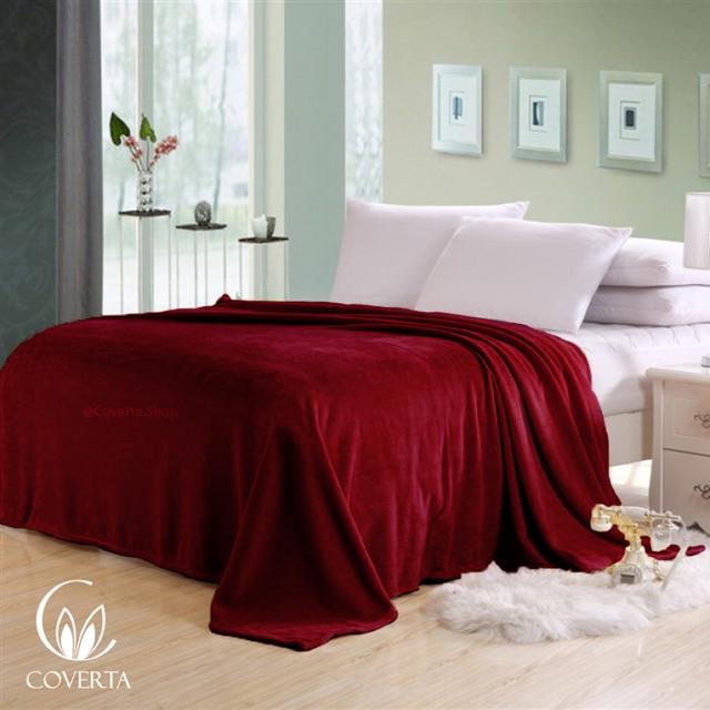Selimut Bulu Tebal Polos Hotel 180x220cm