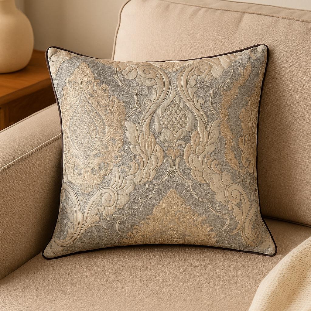 Sarung Bantal Sofa Victorian Mewah - Cover Bantal Dekorasi 45x45cm untuk Ruang Tamu