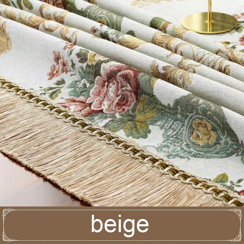 Taplak Meja Makan Belgi Turki Floral Rumbai Premium
