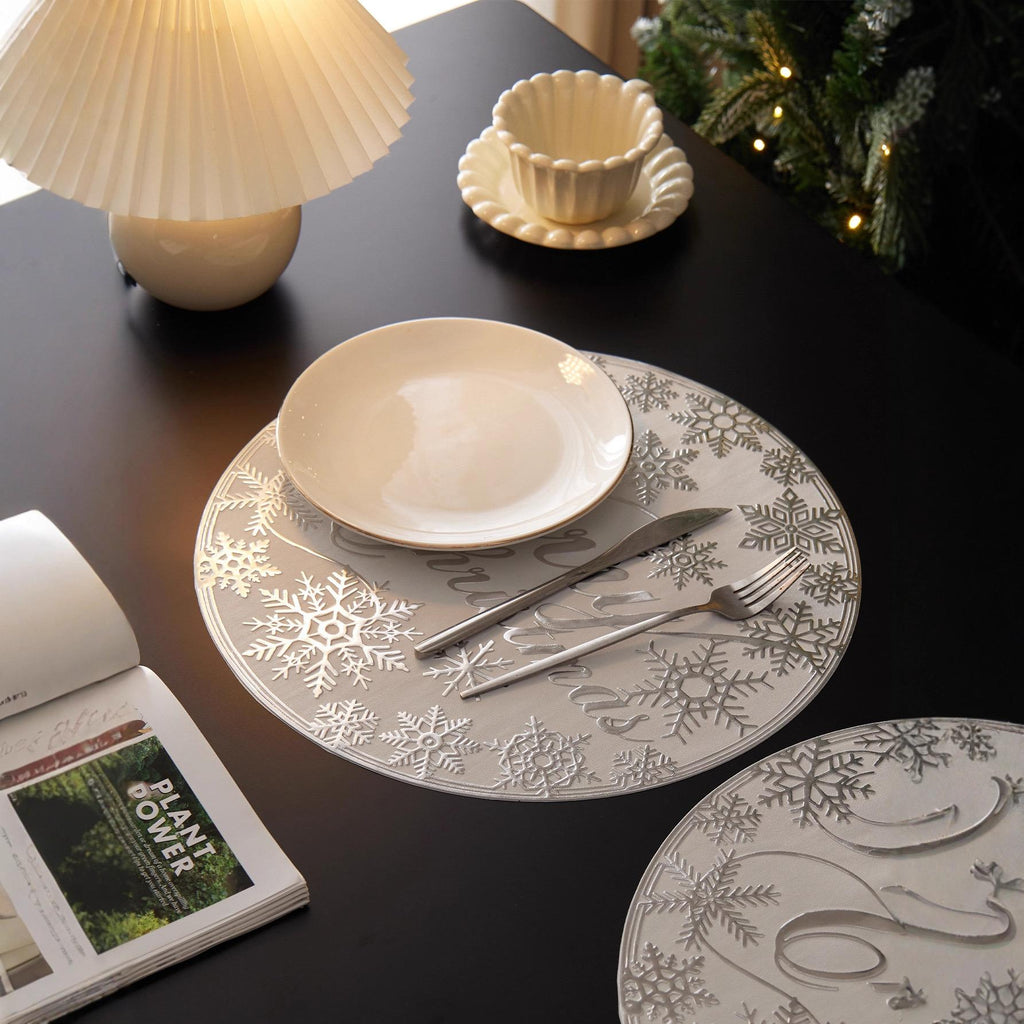 Alas Meja Natal Merry Christmas Premium | Placemat Natal Aksesori Meja Xmas
