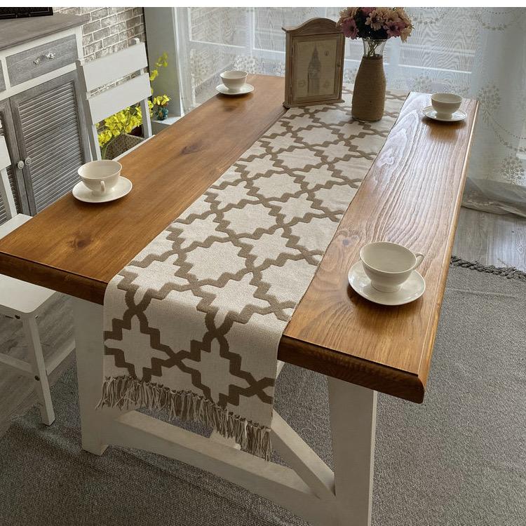 Table Runner Rumbai Tenun Heritage | Taplak Meja Panjang Elegan