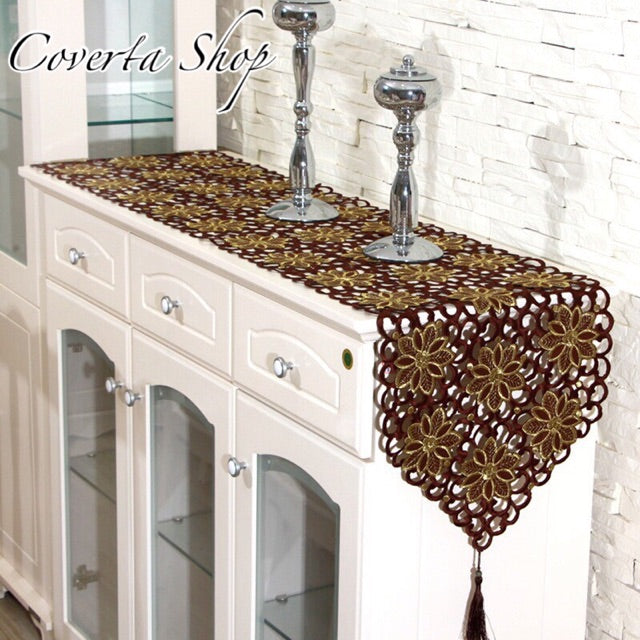 Table Runner Bordir- Taplak Meja Panjang Bordir - Bed Runner
