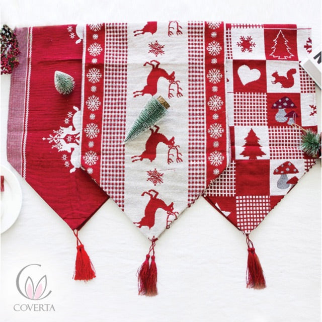 Table Runner Christmas - Taplak Meja Natal Tenun 35x175cm