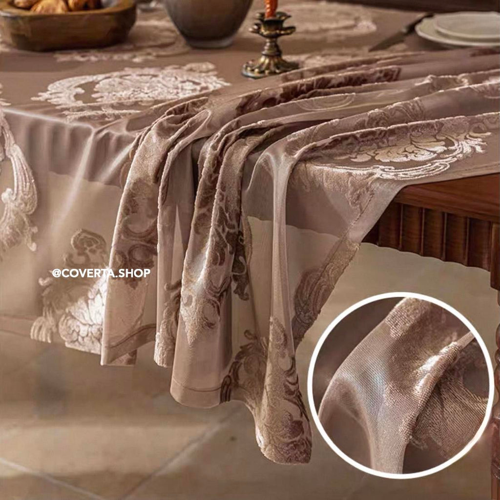 Taplak Meja Makan Royal Premium Motif Klasik | Taplak Meja Makan Elegan & Estetik