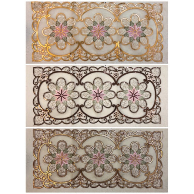 Taplak Meja Tamu Kaca Segi 40x85cm (A - 13R - 138)