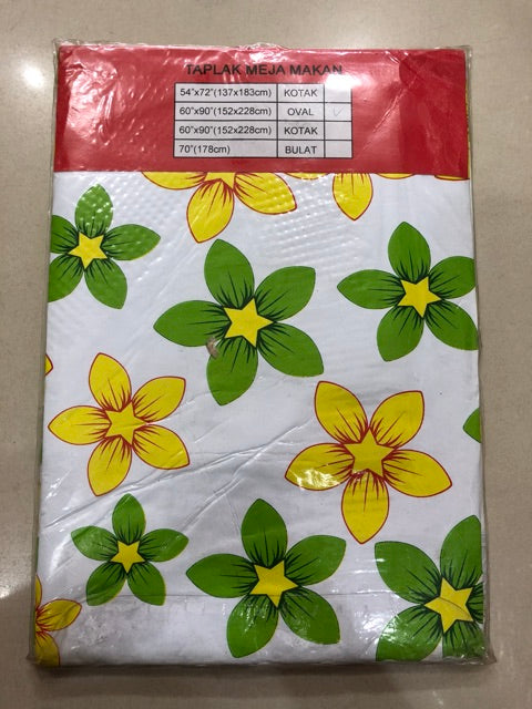 Taplak Meja Makan Oval Waterproof 152x228cm