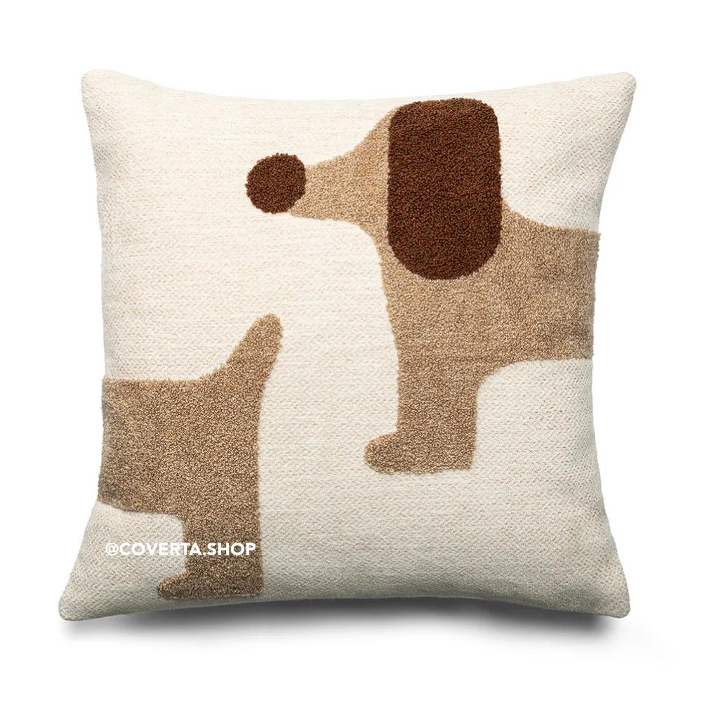 Sarung Bantal Kursi Sofa Premium Doggy Puppy 45x45cm