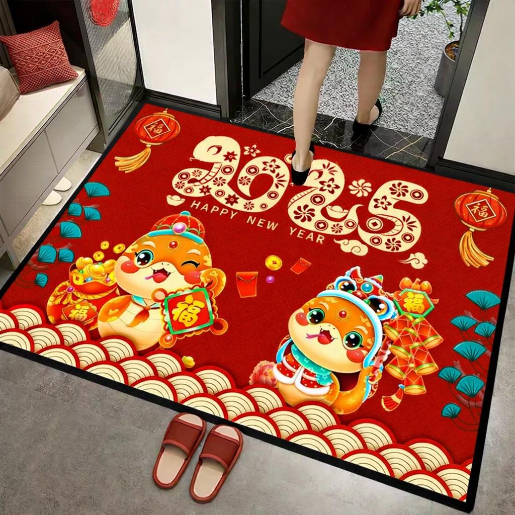 Keset Anti Slip Motif Imlek Dekorasi Tahun Baru Cina