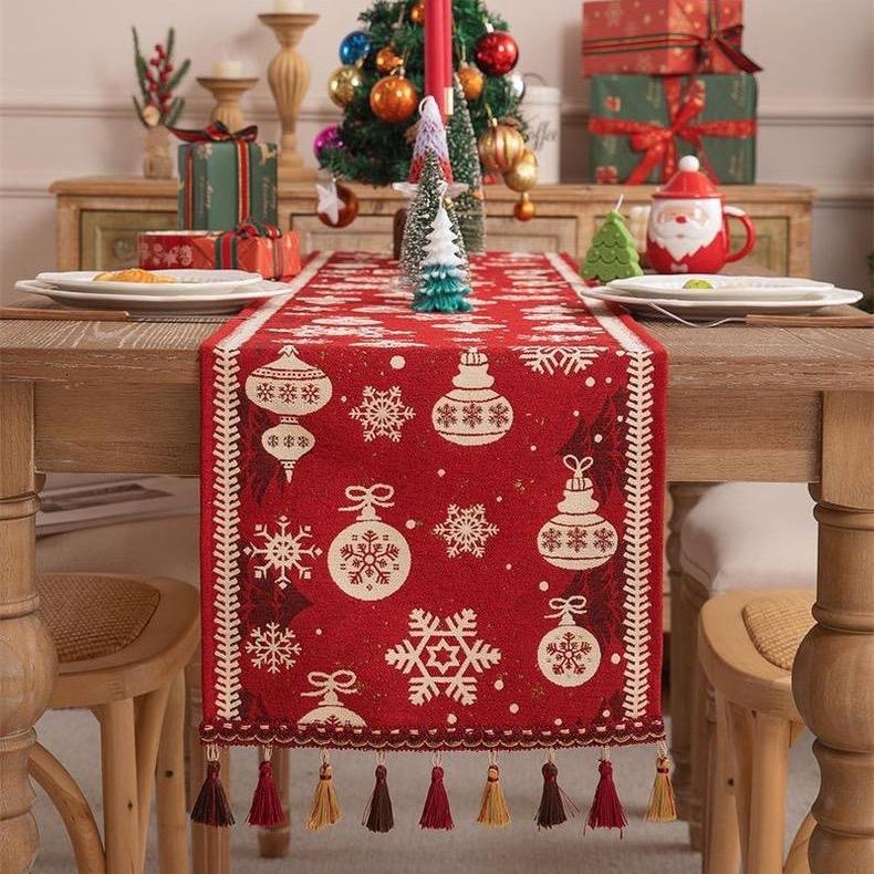 Table Runner Natal Premium Series | Taplak Meja Dekorasi Natal Christmas Ornament