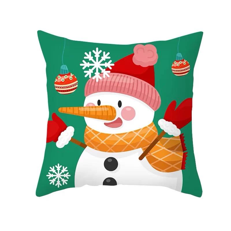 Sarung Bantal Sofa Motif Natal Christmas