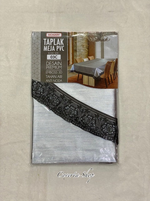 Taplak Meja Makan Plastik Oval 03C - Size 152x229cm