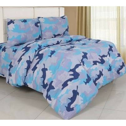 Bed Cover Set King / Queen Size Motif ARMY Abri -  160/180x200x30cm