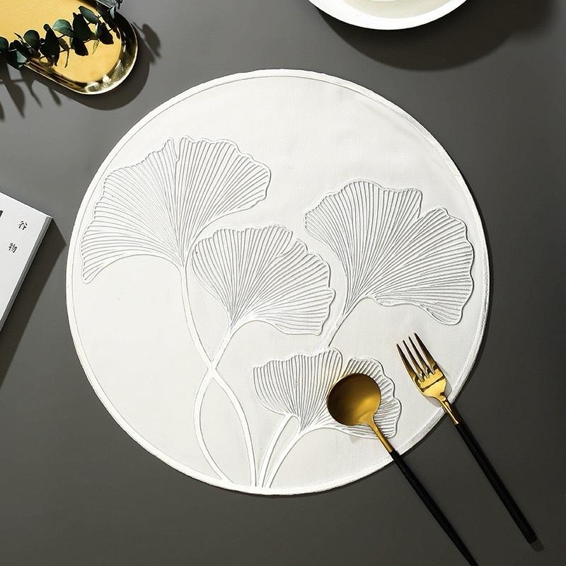 Placemat Waterproof Aesthetic | Tatakan Piring Anti Noda | Table Mat Elegant | Alas Meja Makan