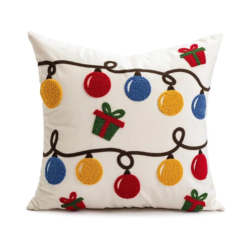 Cover Sarung Bantal Kursi Sofa Natal 45x45cm Christmas Premium Series