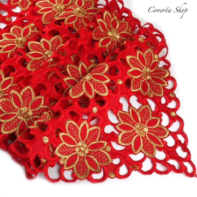 Table Runner - Taplak Meja Panjang - Merah - 40x150cm