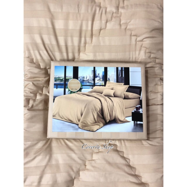 Seprei Hotel Salur Emboss Mocca - Atlantic 100/120x200x30cm