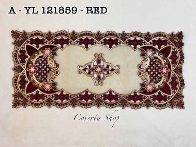 Taplak Meja Tamu Kaca Segi 40x85cm (A YL 121859)