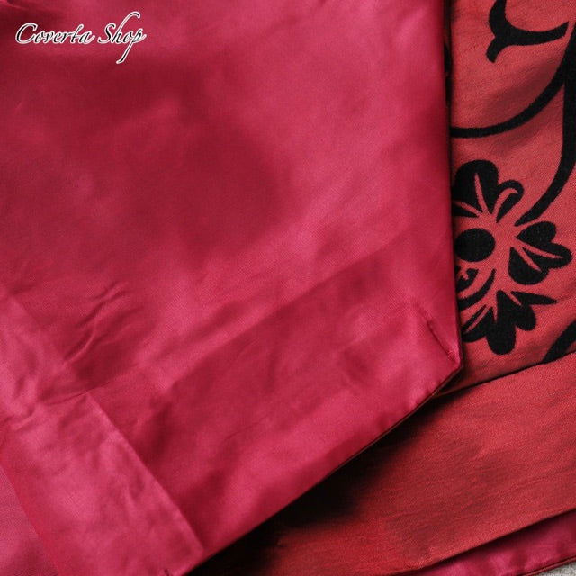 Table Runner Satin - Taplak Meja Panjang - Merah Maroon - 28x200cm