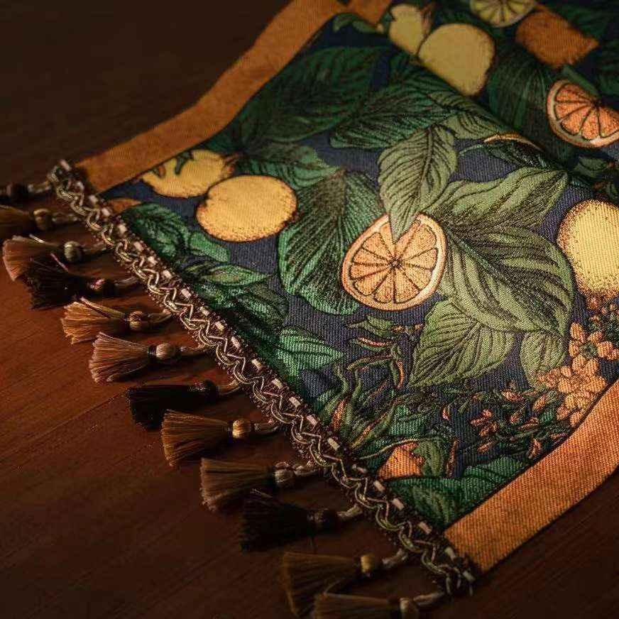 Table Runner Etnik Cotton Linen Taplak Meja Makan Panjang