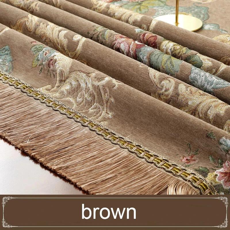 Taplak Meja Makan Belgi Turki Floral Rumbai Premium