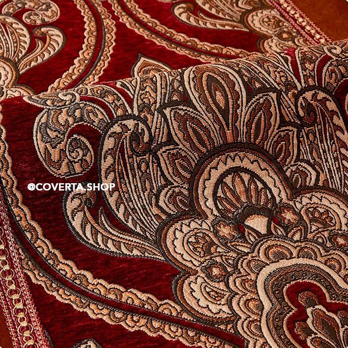 Table Runner Hurrem Premium Motif Klasik - Dekorasi Meja Panjang Elegan