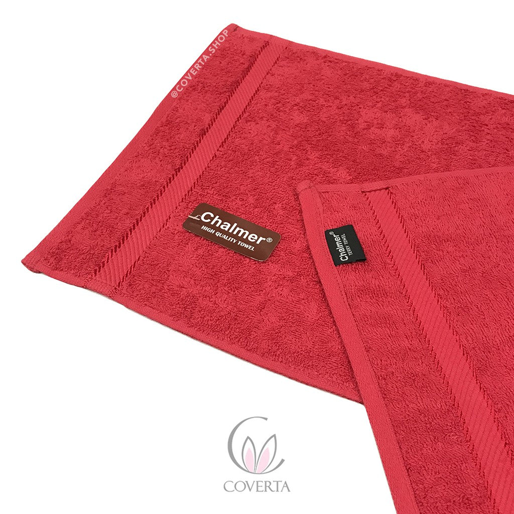 Handuk Tangan Hotel Merah - Hand Towel - Handuk Sport 35x80cm
