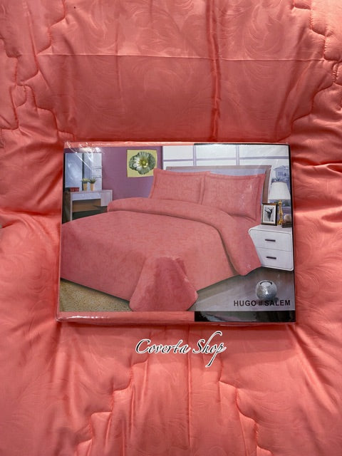 BedCover Set Single Polos Emboss Herme 120x200x30cm