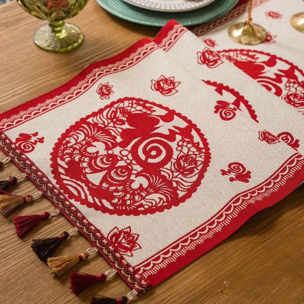 Table Runner Aesthetic | Taplak Meja Estetik Motif Fortune