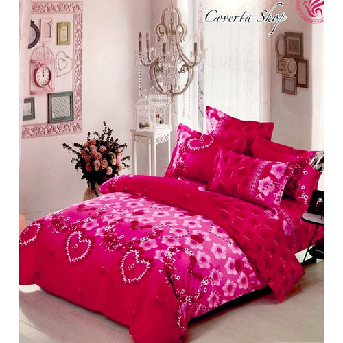 Bed Cover Set Pengantin Katun Jepang - 160/180/200x200x40cm