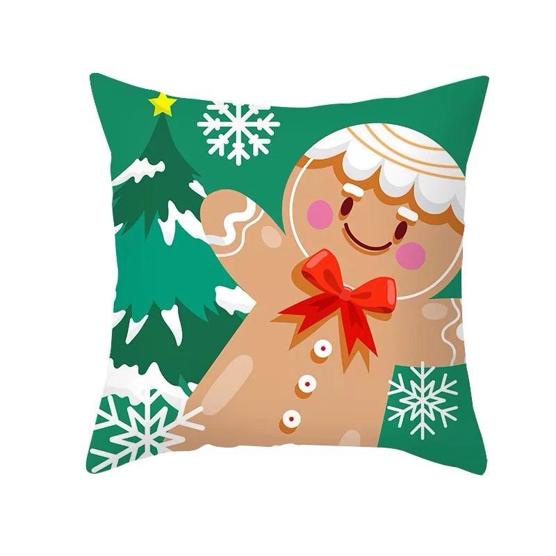 Sarung Bantal Sofa Motif Natal Christmas