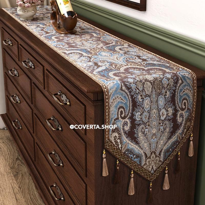 Table Runner Aladdin Classic Luxury | Taplak Meja Panjang Motif Klasik