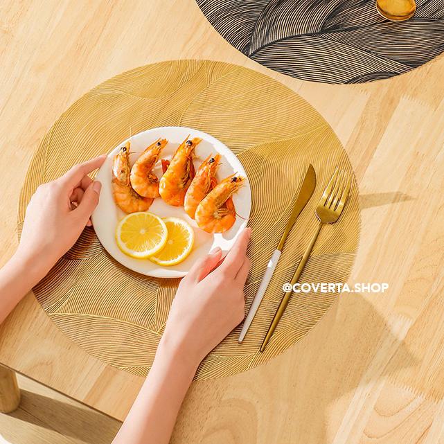 Table Runner Mika PVC Premium Motif Wave Silver Gold – Alas Meja Anti Air Waterproof