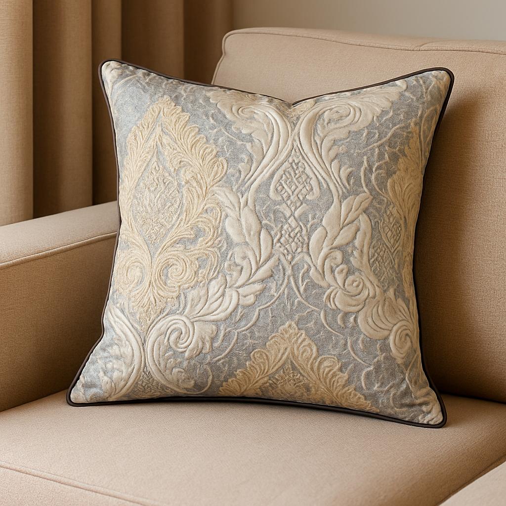Sarung Bantal Sofa Victorian Mewah - Cover Bantal Dekorasi 45x45cm untuk Ruang Tamu