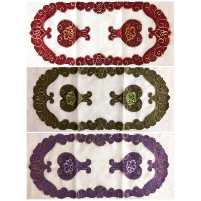 Taplak Meja Tamu Oval Aesthetic 40x85cm (Kode B16-36 Oval)