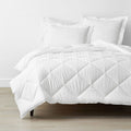 BedCover Set Hotel Dobby Putih Salur / Kotak - 100/120x200x40cm