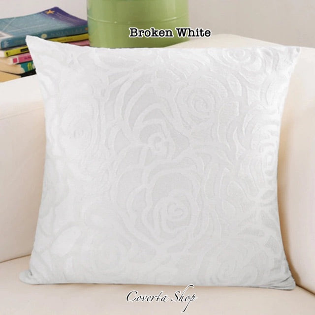 Sarung Bantal Kursi Sofa Bunga Suede Bludru 40x40cm