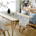 Table Runner - Bed Runner - Taplak Meja Tamu Yellow Gray Arrow 32x180cm
