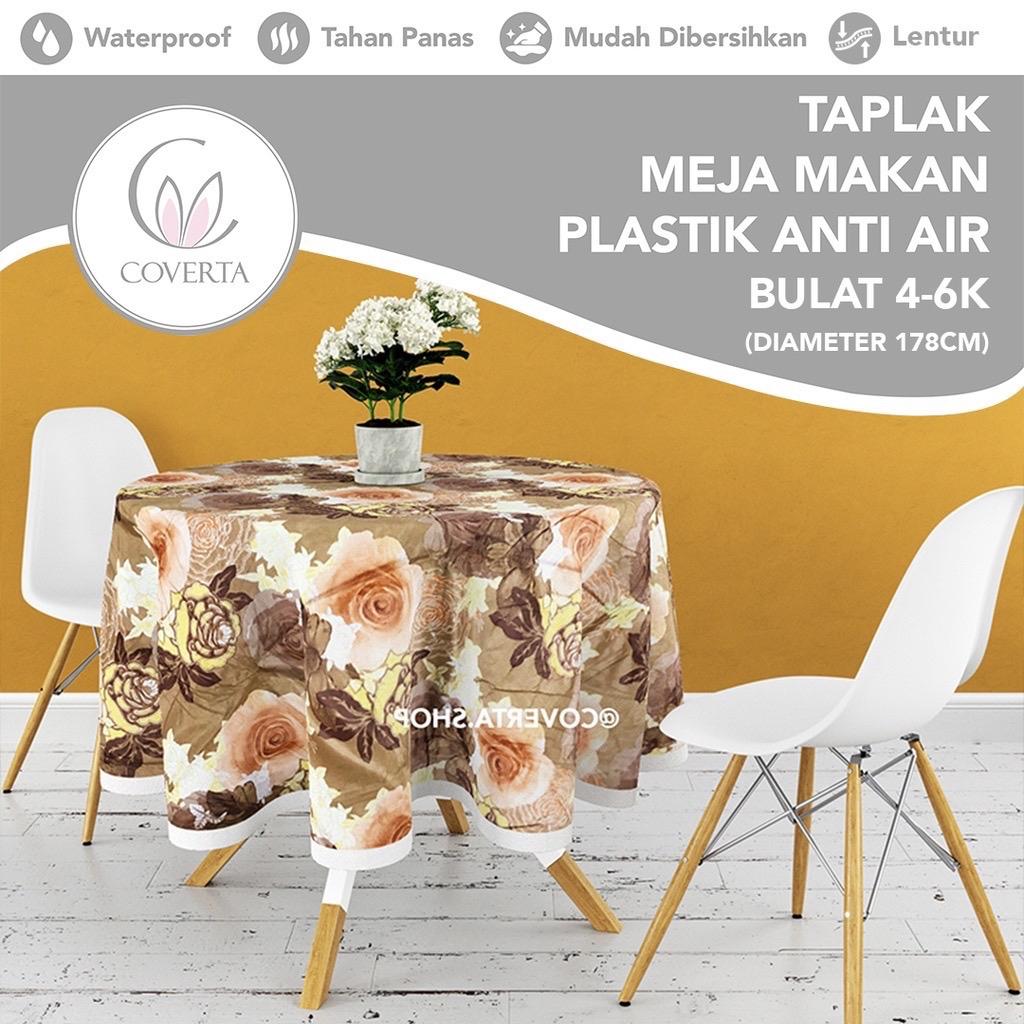 Taplak Meja Makan BULAT / ROUND Motif - Anti Air Waterproof