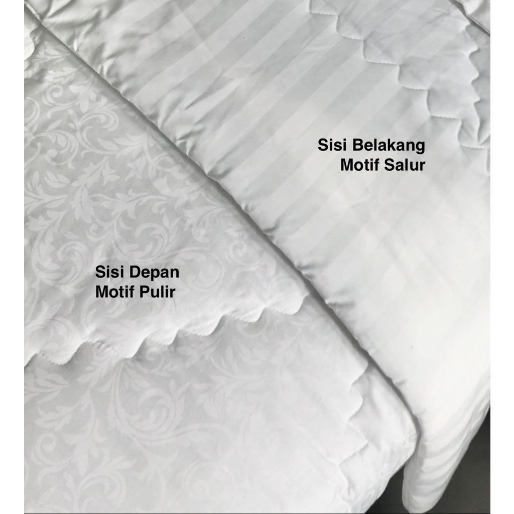 Bed Cover Hotel Salur / Kotak Single Comforter (Tanpa Sprei) 150x210cm
