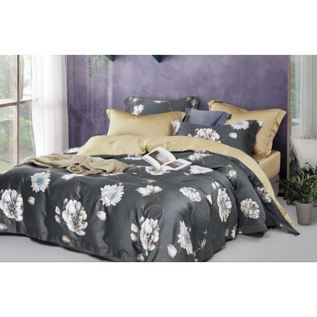 Bed Cover Set Organic Premium Tencel Extra King Size 200x200x40cm