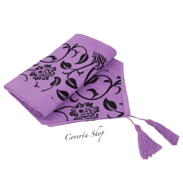 Table Runner - Taplak Meja Panjang - Purple - 28x200cm