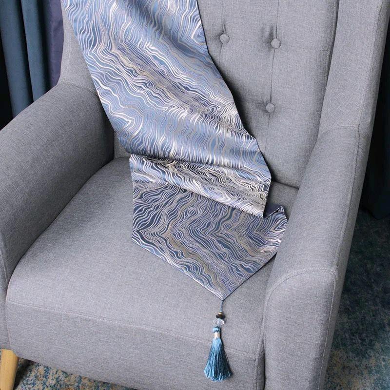 Coverta Table Runner / Taplak Meja Tamu / Taplak Meja Makan Motif Marmer Marble
