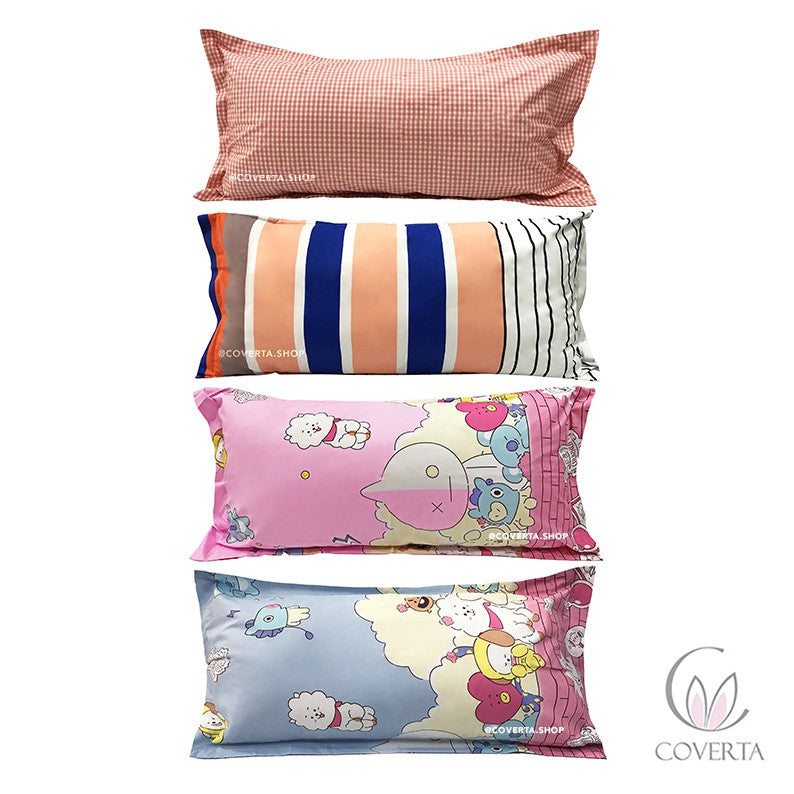 Sarung Bantal Cinta Katun - Motif 50x95cm