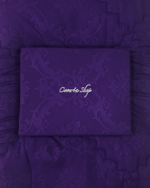 Bed Cover Set Polos Emboss - King Size - 180x200x30cm