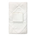 Bed Cover Set Polos Putih Motif Kotak Kecil - 180x200x30cm