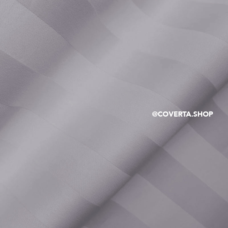 Quilt Duvet Cover Hotel Dobby Stripe 400 Thread Count