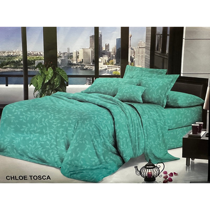 Bed Cover Set Sprei Aesthetic Motif Emboss 180x200x30cm
