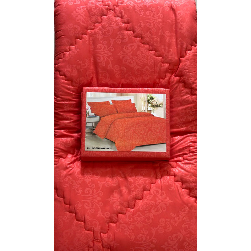 Bed Cover Set Sprei Aesthetic Motif Emboss 180x200x30cm